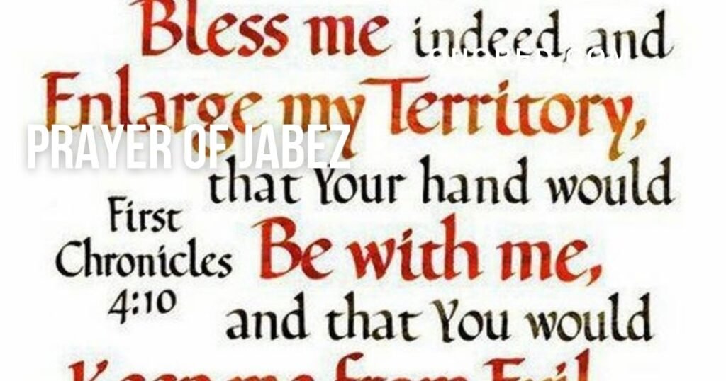 prayer of jabez